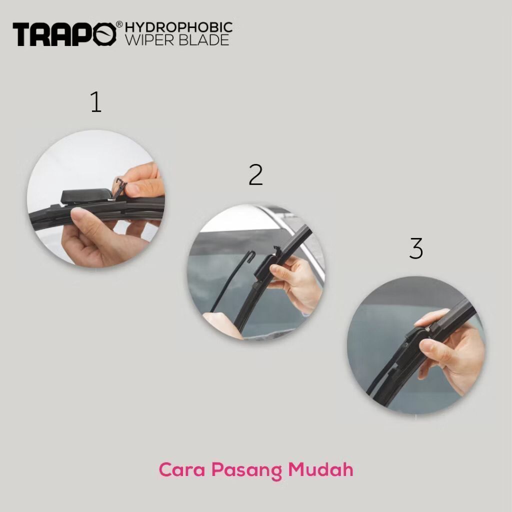 Wiper Blade Trapo Hydrophobic - Wiper Mobil Toyota Alphard (2008 - Sekarang) Original - foto-produk-3