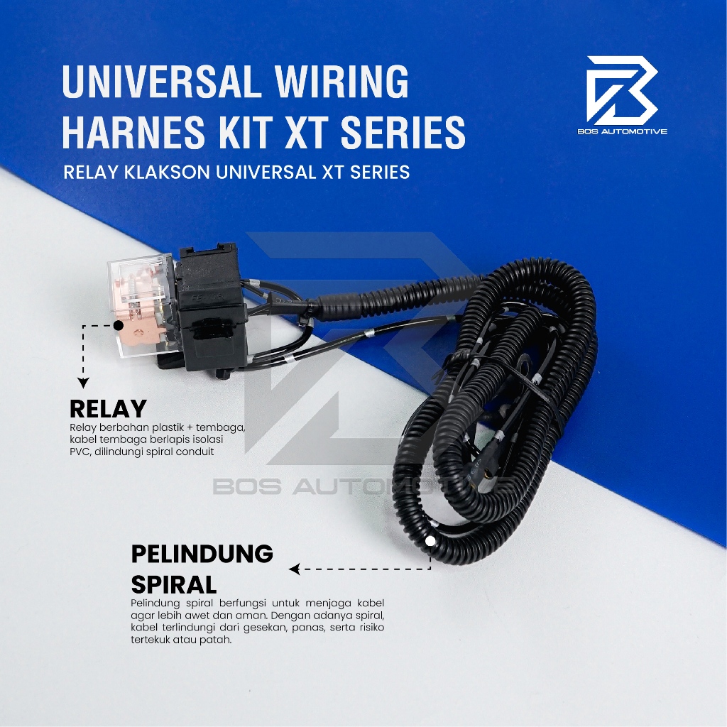 Kabel Relay Set Klakson Mobil Motor Dengan Relay MX XT SERIES 12V - foto-produk-3