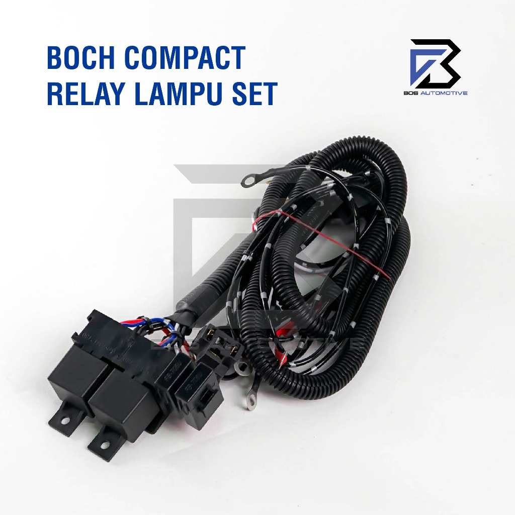 [COMPACT] Kabel Relay Set Lampu H4 Mobil D3500 2 Relay 12v Untuk 2 Lampu Utama Mobil Universal - foto-produk-1