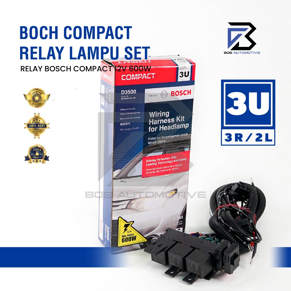 [COMPACT] Kabel Relay Set Lampu H4 Mobil D3500 2 Relay 12v Untuk 2 Lampu Utama Mobil Universal - foto-variasi-2