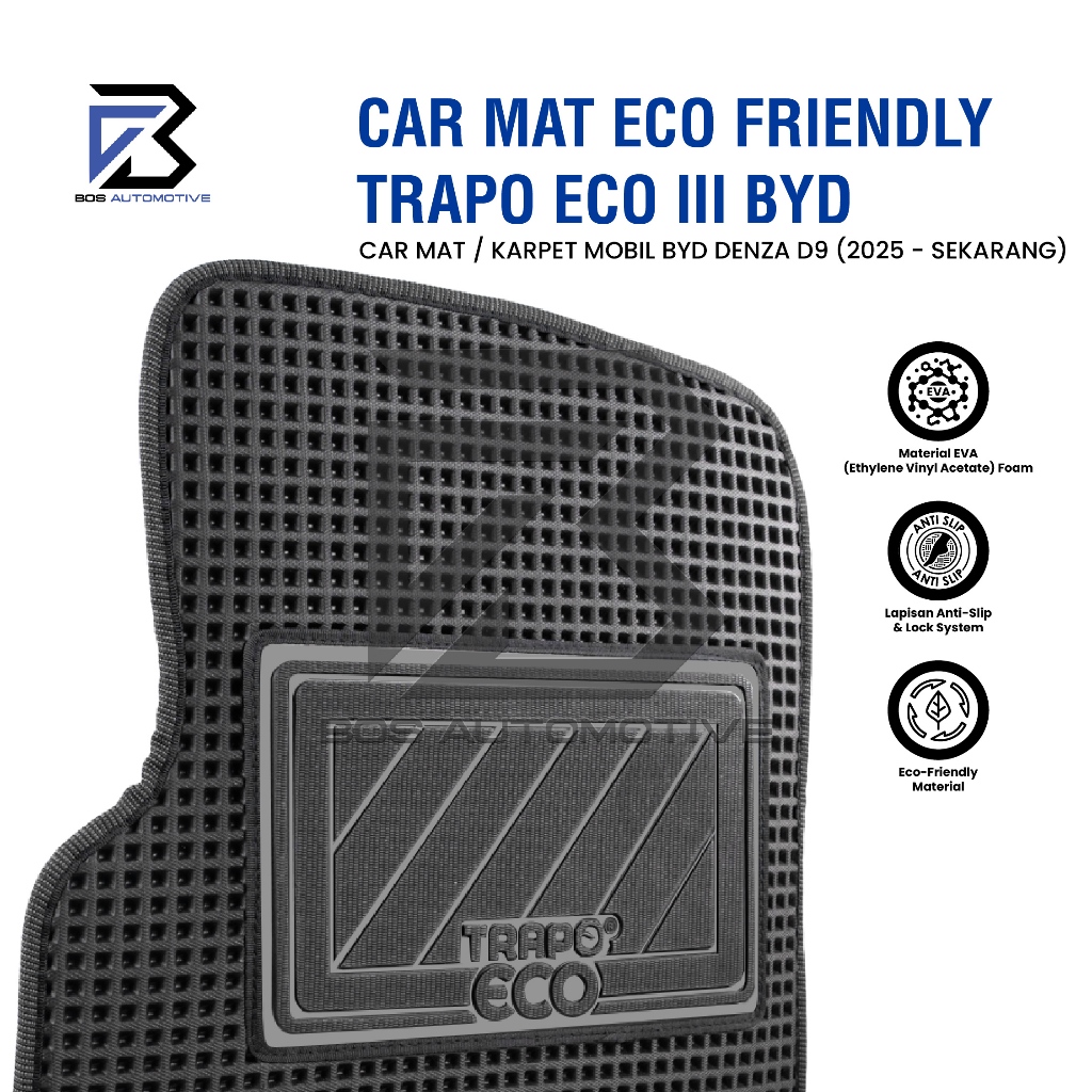 Karpet Mobil DENZA D9 2025 - Sekarang Car Mats Premium Trapo Eco III Original - foto-produk-1