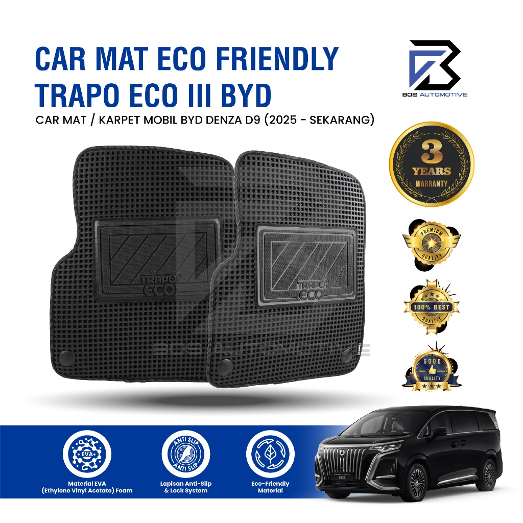 Karpet Mobil DENZA D9 2025 - Sekarang Car Mats Premium Trapo Eco III Original - foto-sampul