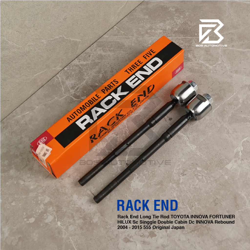 Rack End Long Tie Rod TOYOTA INNOVA FORTUNER HILUX Sc Singgle Double Cabin Dc INNOVA Rebound 2004 - 2015 555 Original Japan - foto-produk-1