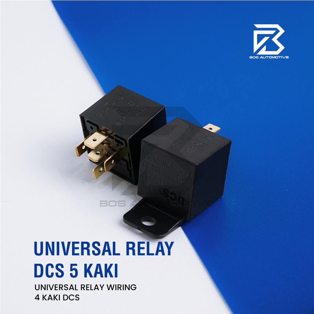 Relay DCS Hitam Transparan Kaki 5 Pin 87a Pemutus Arus 12v 10/20a Untuk Klakson Lampu Mobil Motor Original - foto-produk-3