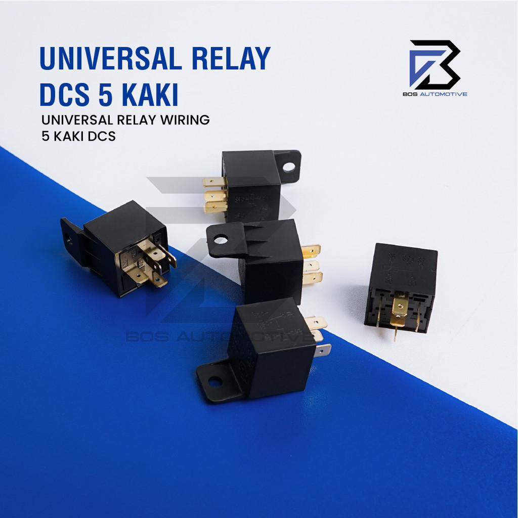 Relay DCS Hitam Transparan Kaki 5 Pin 87a Pemutus Arus 12v 10/20a Untuk Klakson Lampu Mobil Motor Original - foto-produk-4