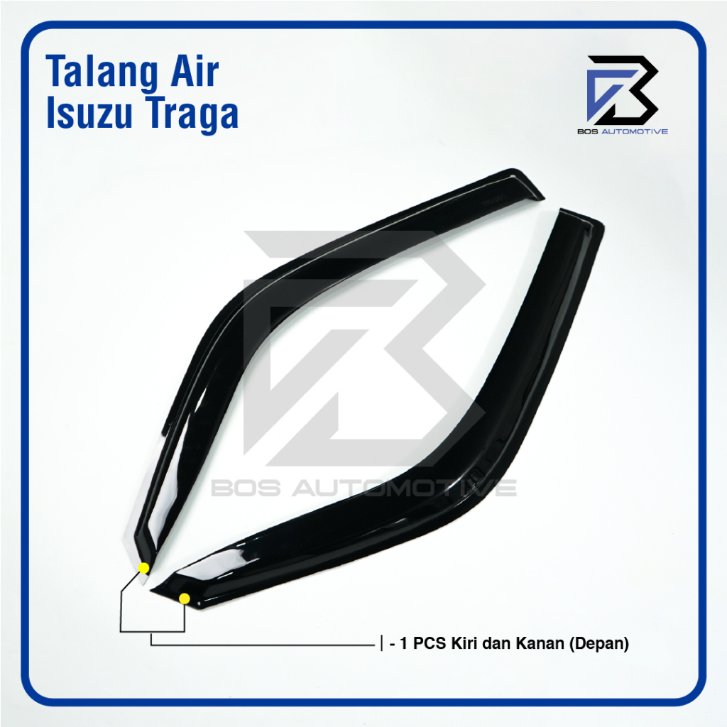 Talang Air Pintu Mobil Isuzu Traga 2018 â€“ 2023 Model Slim 2 Pintu - foto-produk-3