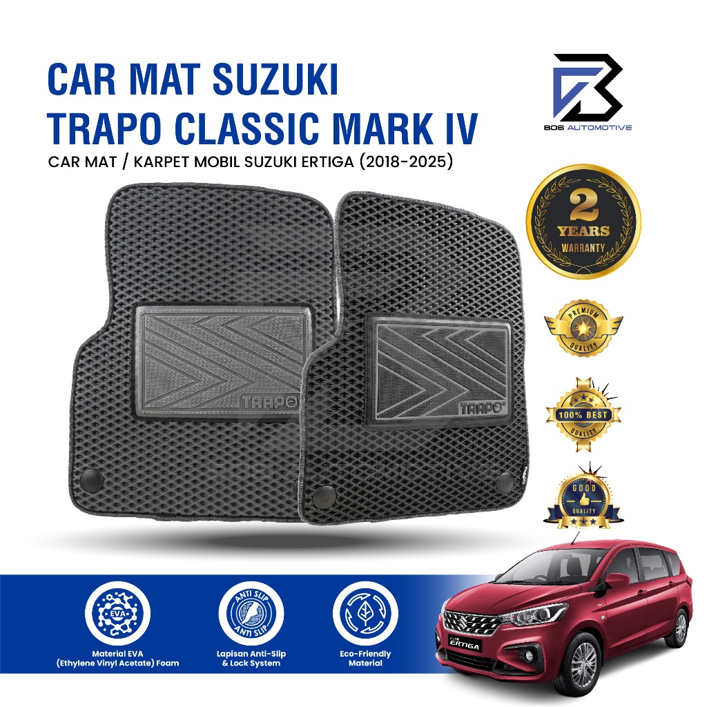 Karpet Mobil SUZUKI ERTIGA (2018 - Sekarang) - Karpet Mobil Fullset Premium Anti Slip - Karpet Trapo Classic Mark IV