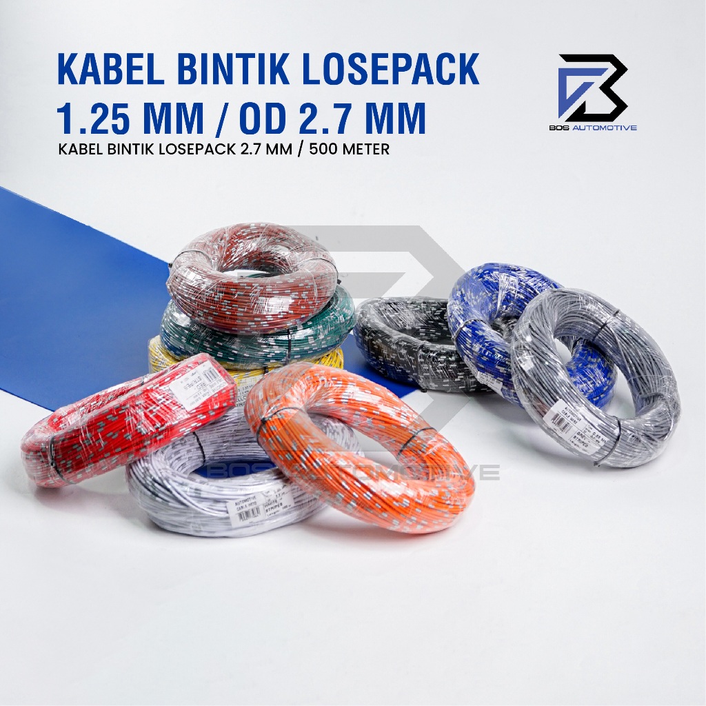 Kabel Bintik AVSS 1.25MM x 500M Kabel Otomotif Body Mobil Motor Serabut Tembaga - foto-produk-4