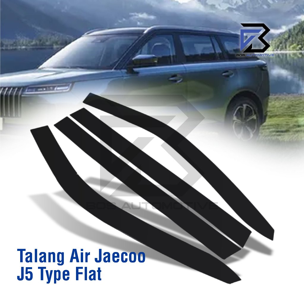 Talang Air Pintu Mobil JAECOO 5 2025 - 2026 Model Flat Rata 4 Pintu - foto-produk-5