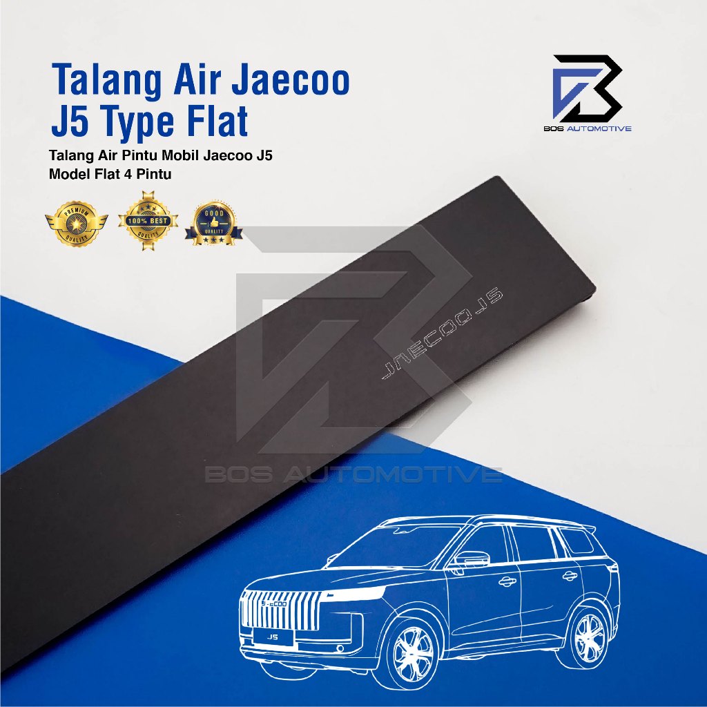 Talang Air Pintu Mobil JAECOO 5 2025 - 2026 Model Flat Rata 4 Pintu - foto-sampul