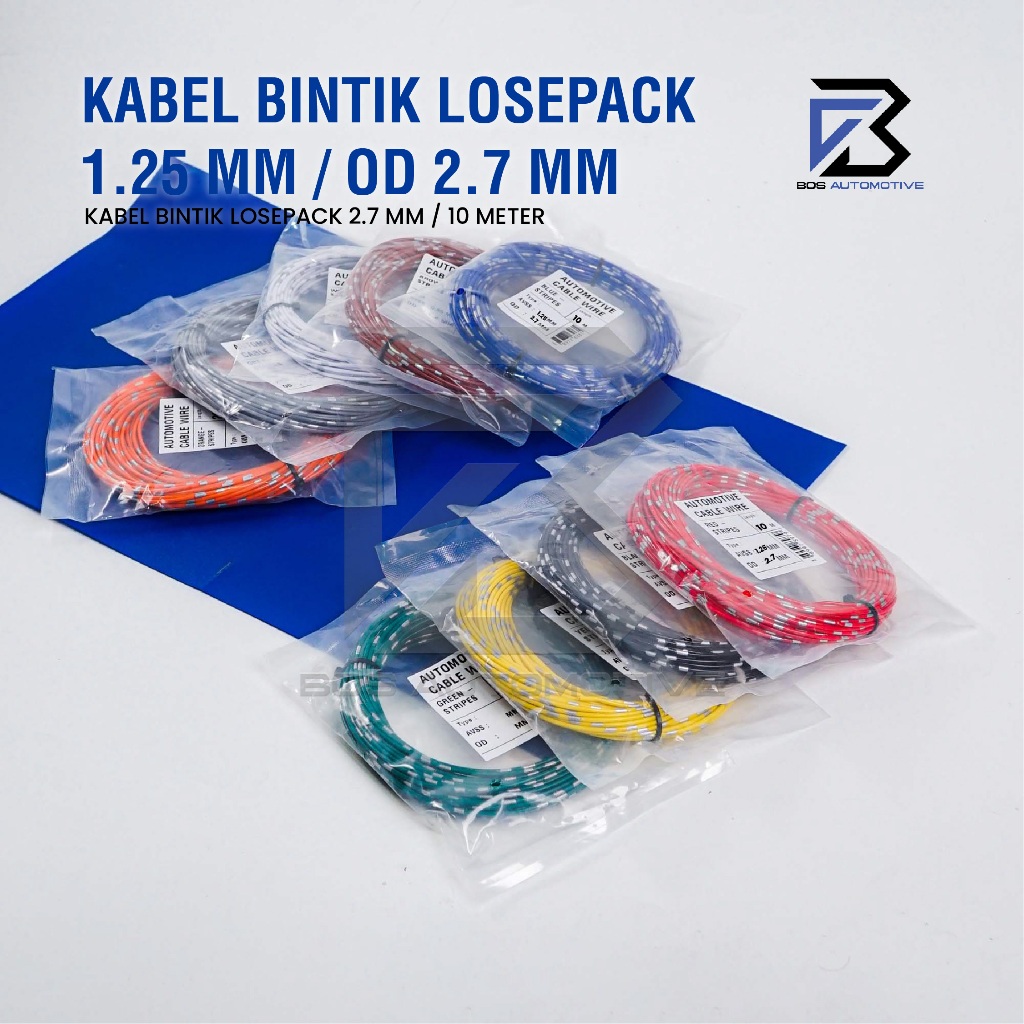 Kabel Bintik AVSS 1.25MM x 20M Kabel Otomotif Body Mobil Motor Serabut Tembaga - foto-produk-4