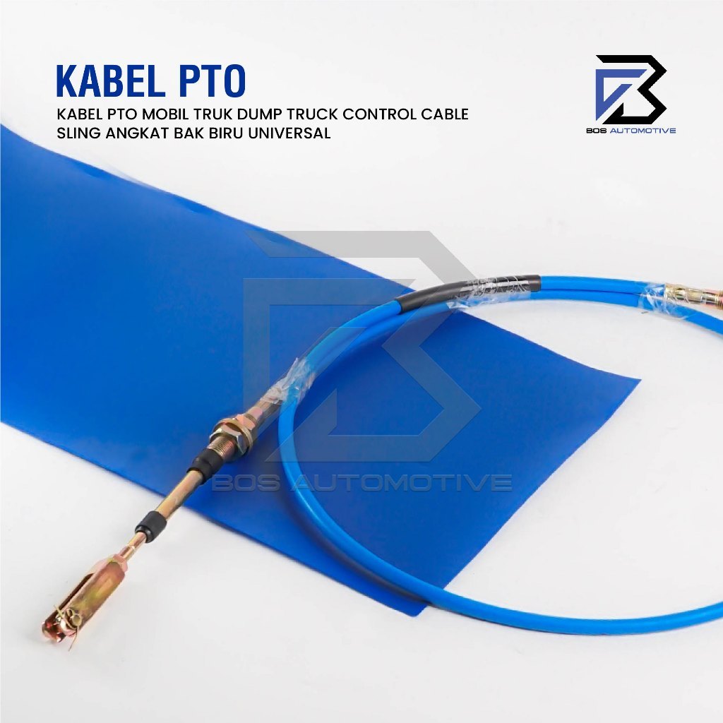 Kabel PTO Mobil Truk Dump Truck Control Cable Sling Angkat Bak Biru 2M 2.5M 3M 3.5M 4M 4.5M 5M 5.5M 6M Meter Universal - foto-produk-1