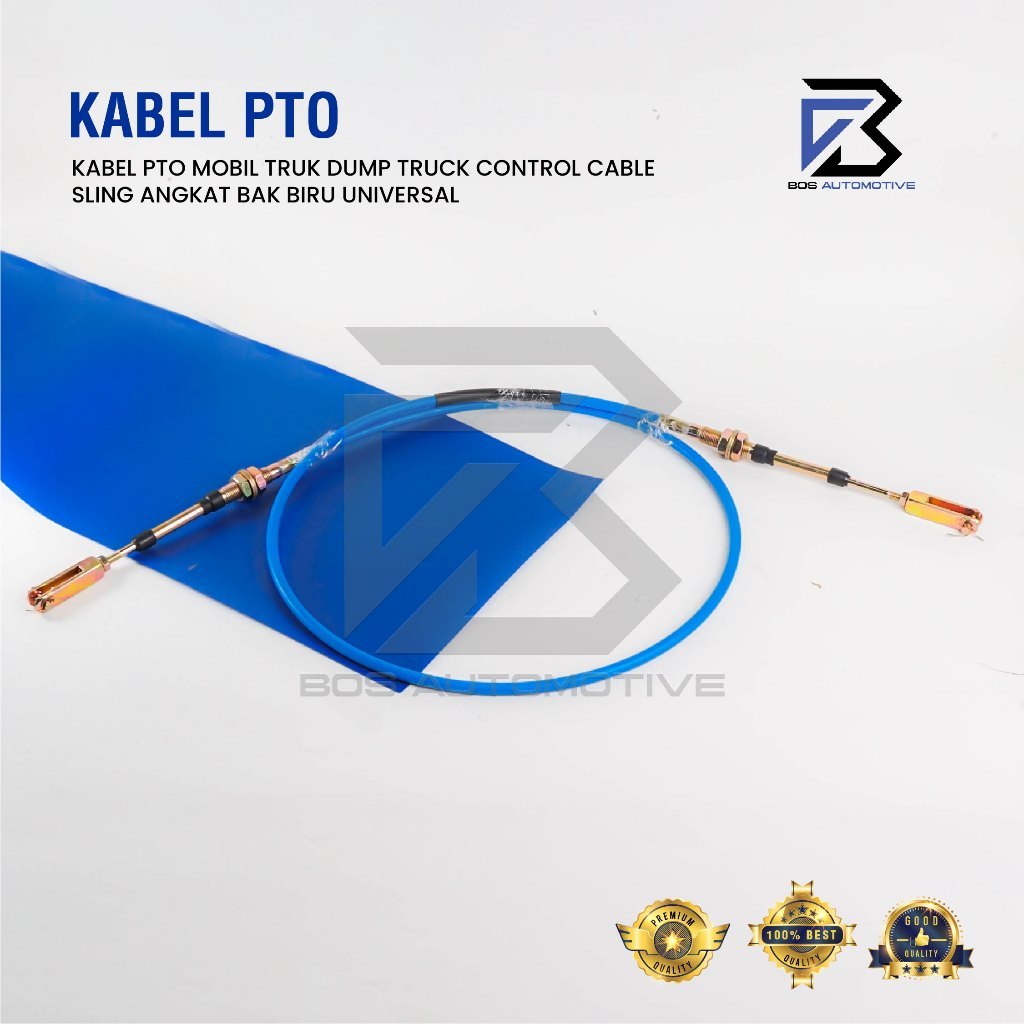 Kabel PTO Mobil Truk Dump Truck Control Cable Sling Angkat Bak Biru 2M 2.5M 3M 3.5M 4M 4.5M 5M 5.5M 6M Meter Universal