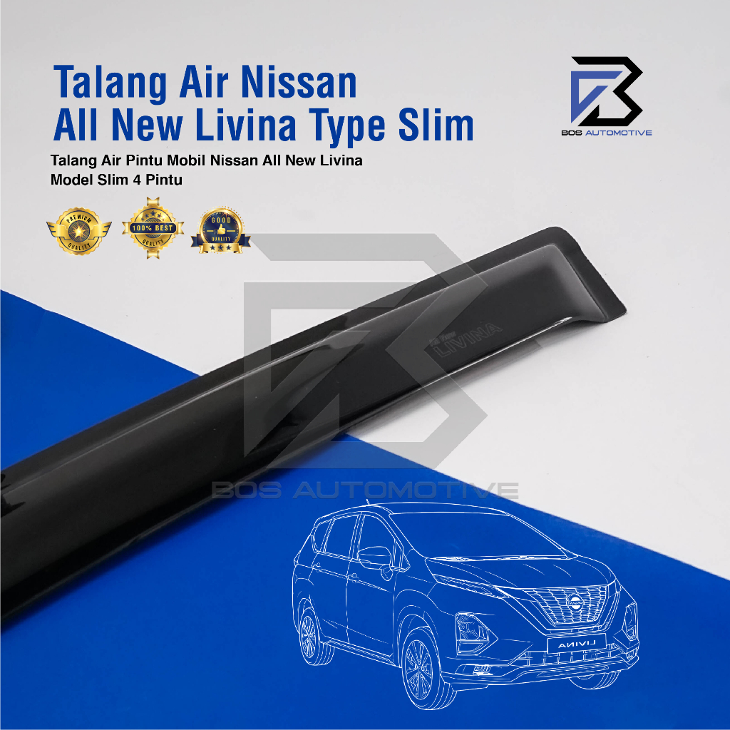 Talang Air Pintu Mobil Nissan All New Livina 2013 â€“ 2020 Model Slim 4 pintu