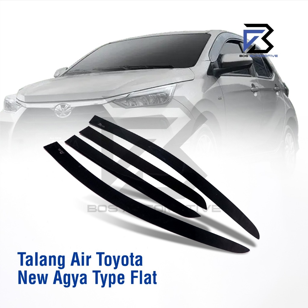 Talang Air Pintu Mobil Toyota New Agya 2022 - 2023 Model Flat Rata 4 Pintu - foto-produk-5