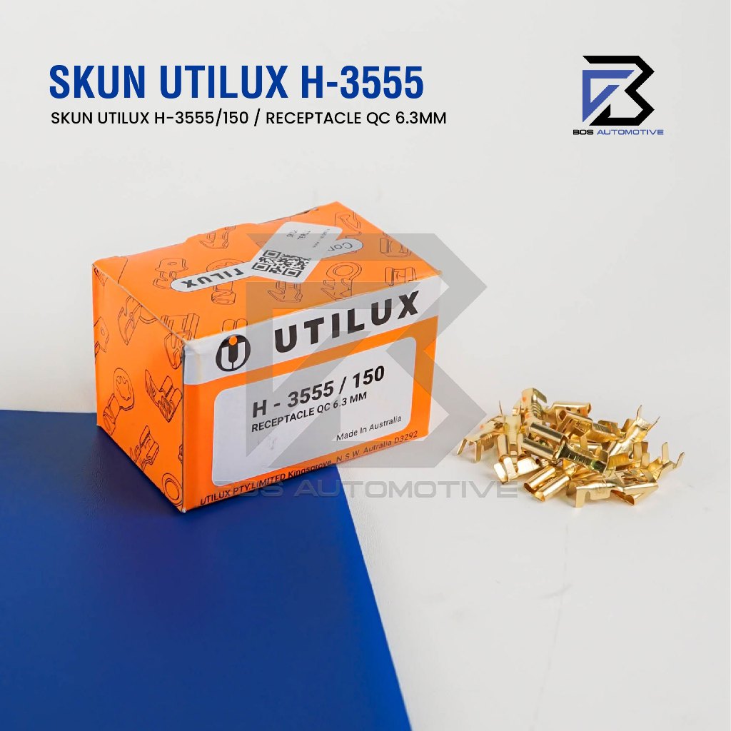 Terminal Skun Gepeng Cewek UTILUX H3555 Female Konektor Kabel Original - foto-produk-1