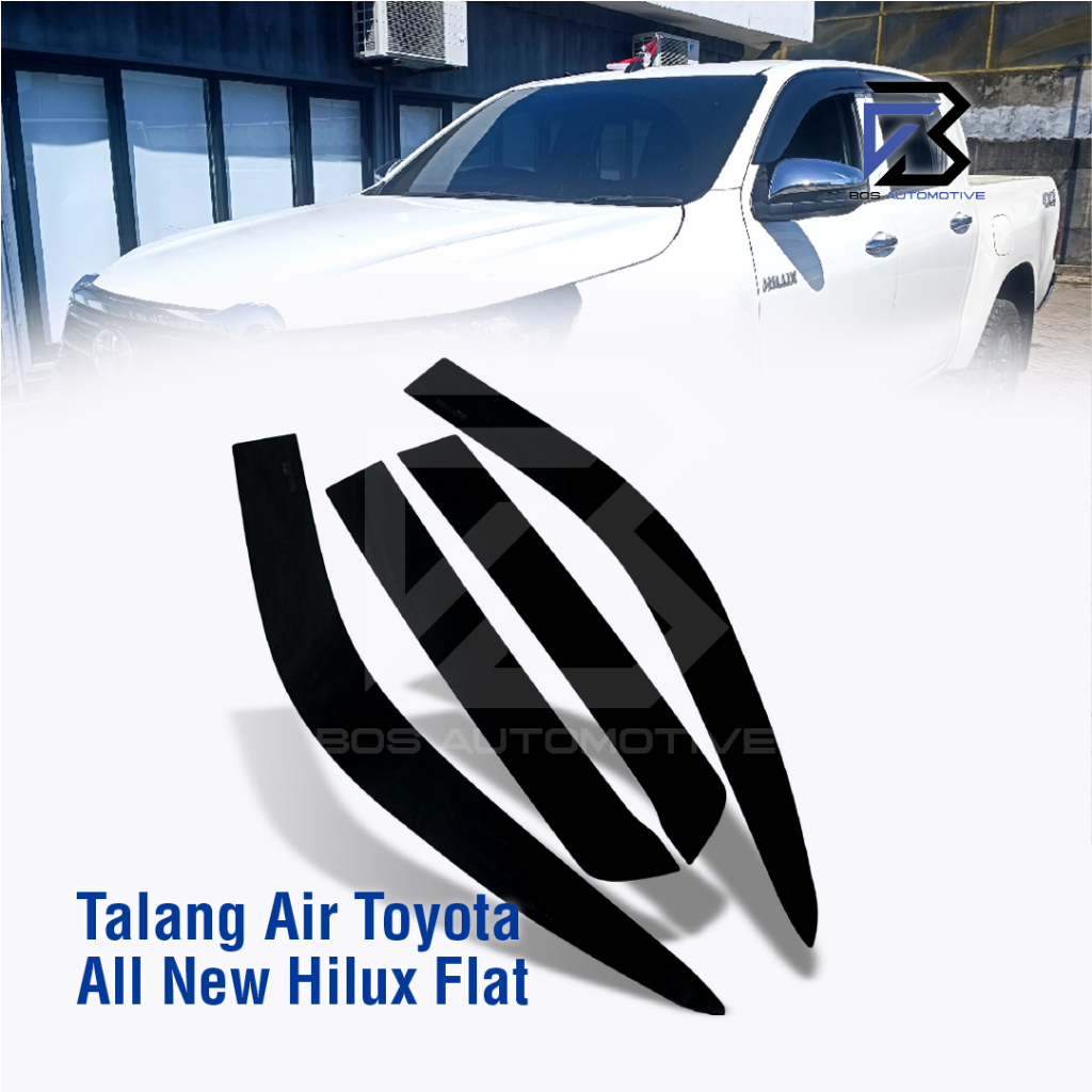 Talang Air Pintu Mobil Toyota  All New Hilux Double Cabin 2016 â€“ 2021 Model Flat Rata 4 Pintu - foto-produk-5