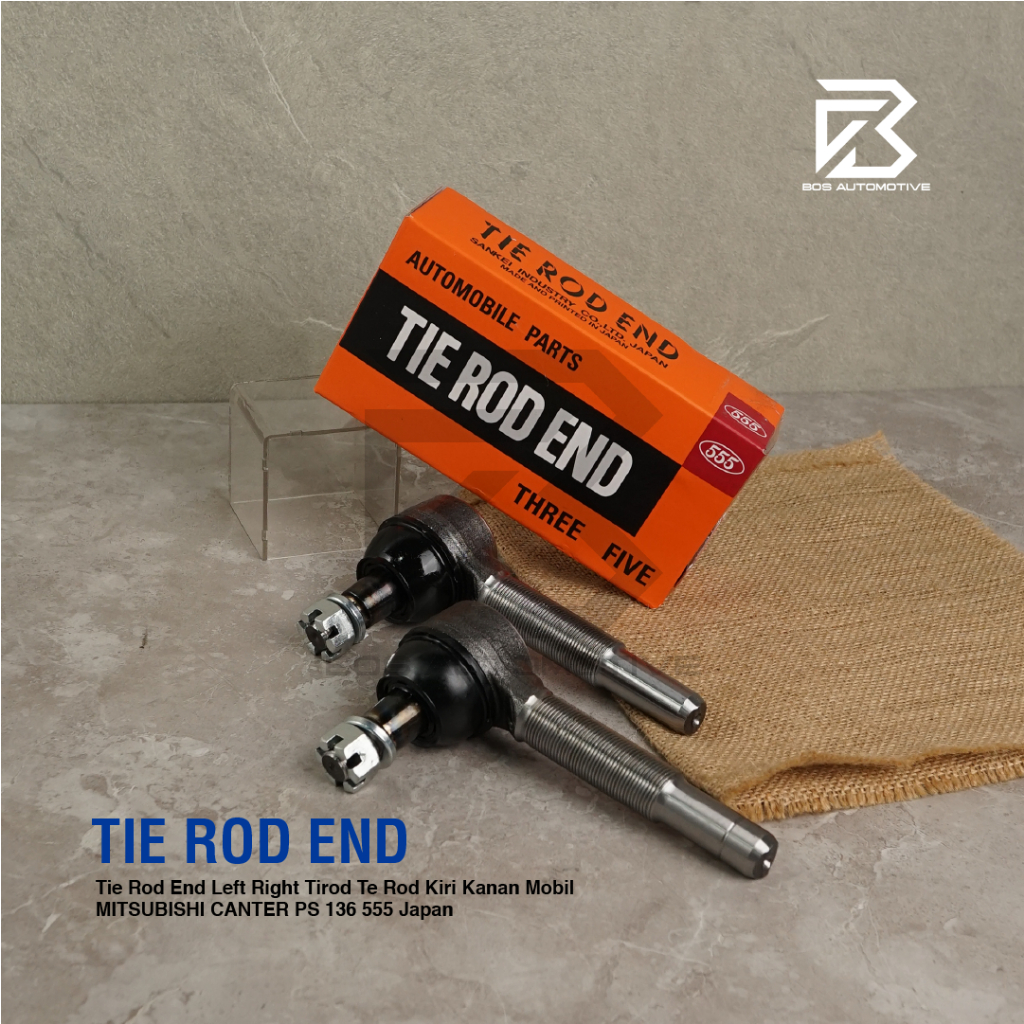 Tie Rod End Left Right Tirod Te Rod Kiri Kanan Mobil MITSUBISHI CANTER PS 125 PS 110 555 Japan - foto-produk-1