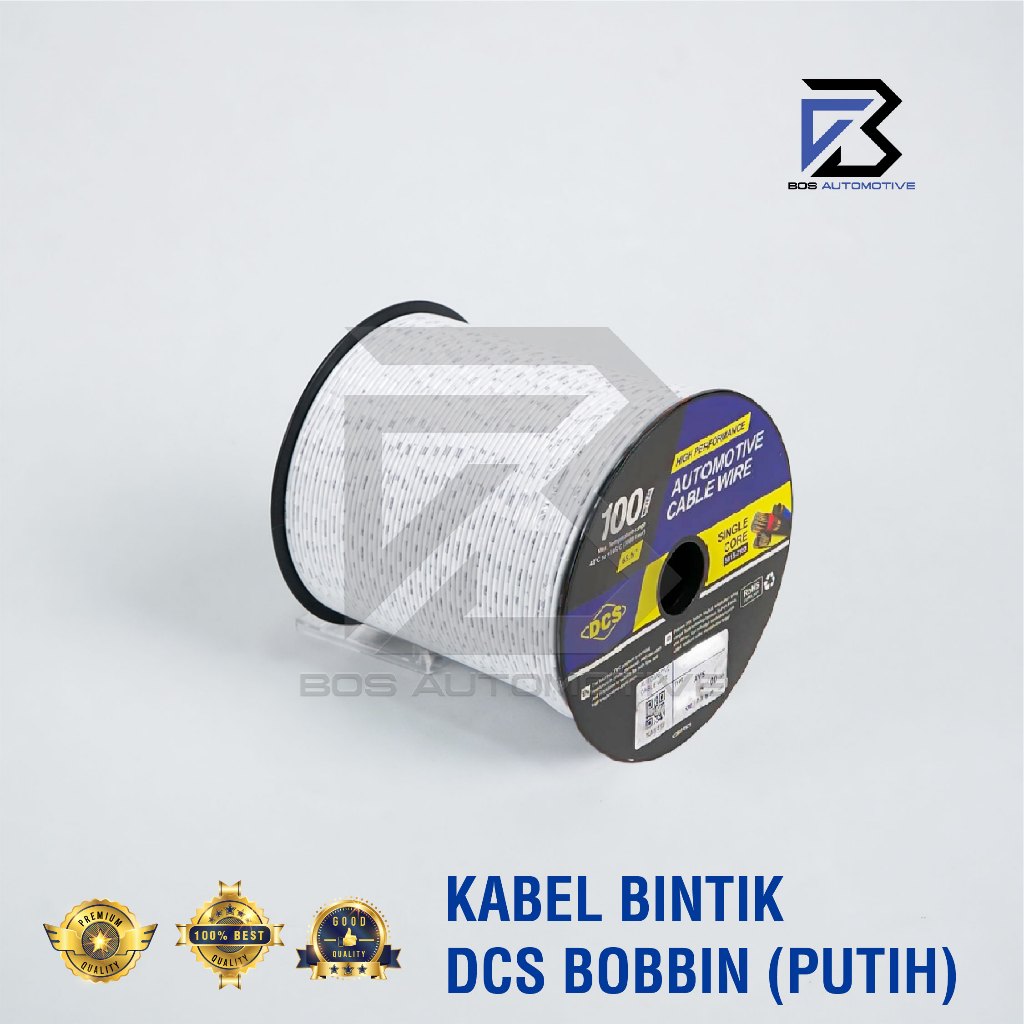 Kabel Bintik 0.85MM x 100M DCS Kabel Otomotif Body Mobil Motor Serabut Tembaga (BOBIN) - foto-variasi-11