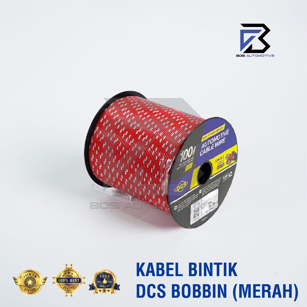 Kabel Bintik 0.85MM x 100M DCS Kabel Otomotif Body Mobil Motor Serabut Tembaga (BOBIN) - foto-variasi-2
