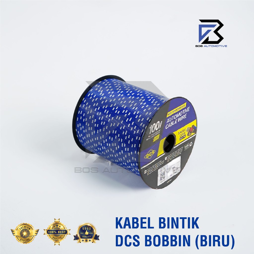 Kabel Bintik 0.85MM x 100M DCS Kabel Otomotif Body Mobil Motor Serabut Tembaga (BOBIN) - foto-variasi-4