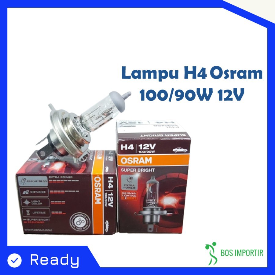 BOHLAM OSRAM HEADLAMP MOBIL H4 12V 100/90 WATT - foto-produk-1