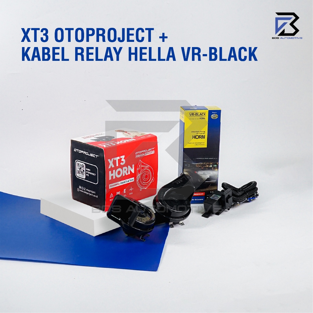 Klakson Keong Mobil Motor OTOPROJECT XT3 Waterproof dengan Kabel Relay Set Klakson 12v - foto-variasi-3
