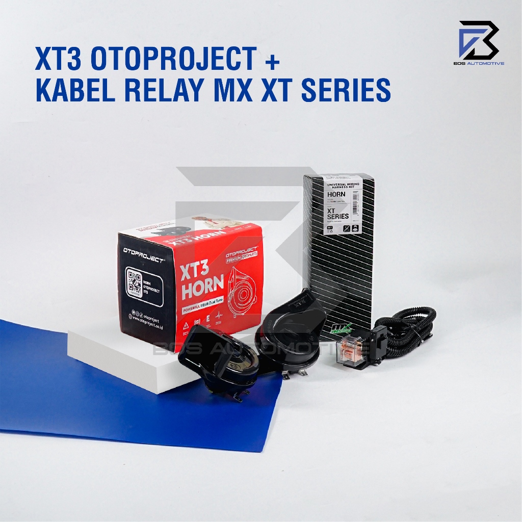 Klakson Keong Mobil Motor OTOPROJECT XT3 Waterproof dengan Kabel Relay Set Klakson 12v - foto-variasi-4