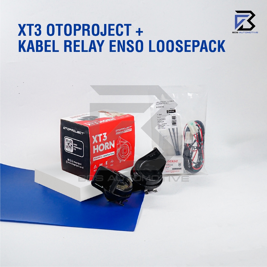 Klakson Keong Mobil Motor OTOPROJECT XT3 Waterproof dengan Kabel Relay Set Klakson 12v - foto-variasi-5