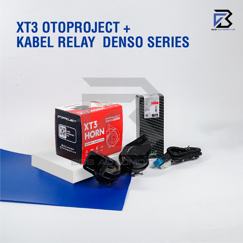 Klakson Keong Mobil Motor OTOPROJECT XT3 Waterproof dengan Kabel Relay Set Klakson 12v - foto-variasi-6
