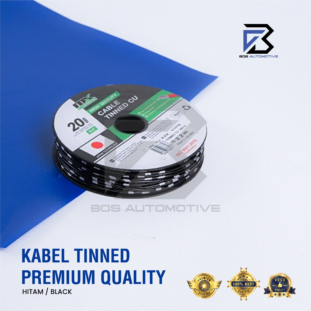 Kabel Bintik Tinned CU 0.5MM X 20M Kabel Body Serabut Lapis Timah MX Cable Mobil Motor Premium - foto-variasi-2