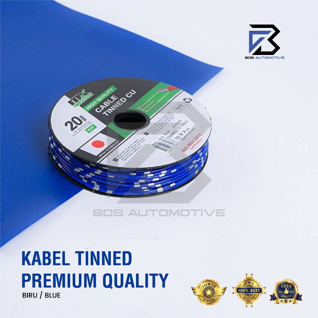 Kabel Bintik Tinned CU 0.5MM X 20M Kabel Body Serabut Lapis Timah MX Cable Mobil Motor Premium - foto-variasi-5