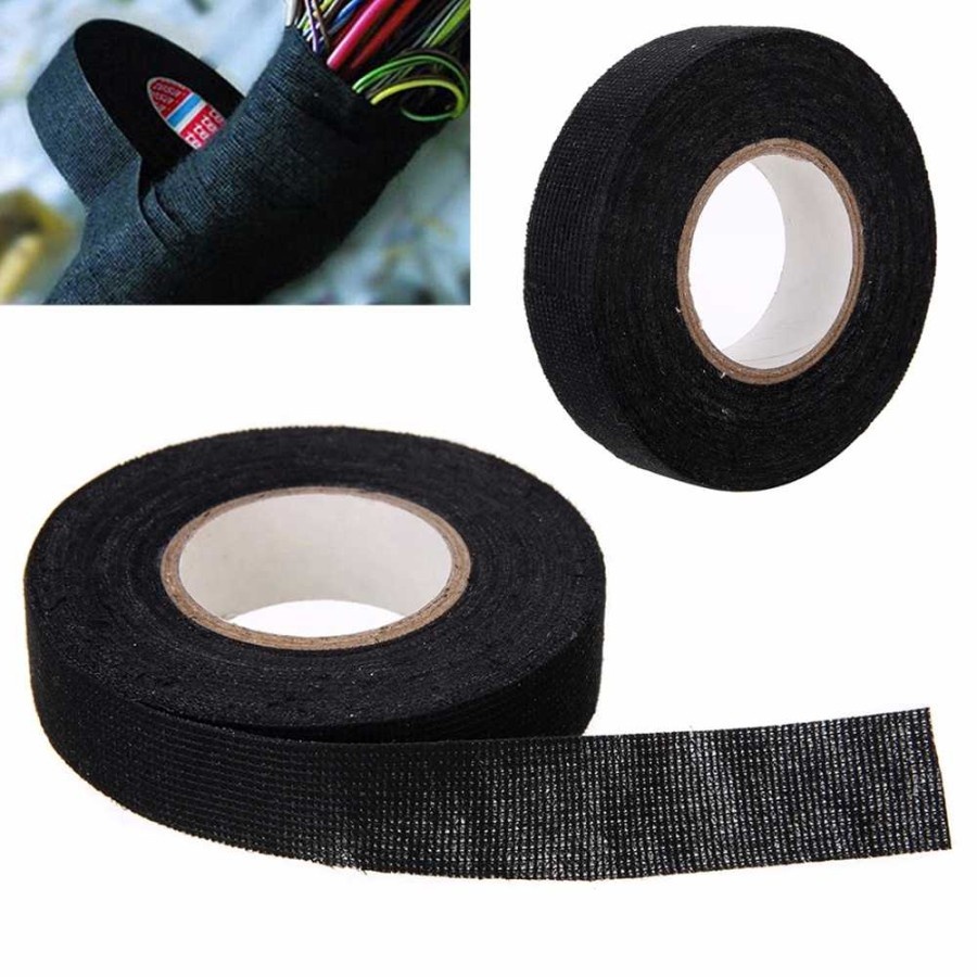Lakban Kain Cloth Tape Pembungkus Kabel Isolasi Penahan Tahan Panas Isolasi Solatip Kabel Listrik Elektronik High resistant Tape - foto-produk-3