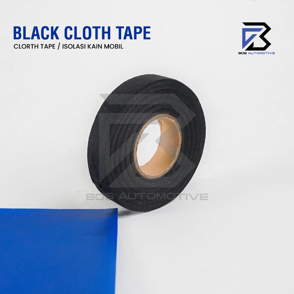 Lakban Kain Cloth Tape Pembungkus Kabel Isolasi Penahan Tahan Panas Isolasi Solatip Kabel Listrik Elektronik High resistant Tape - foto-variasi-2