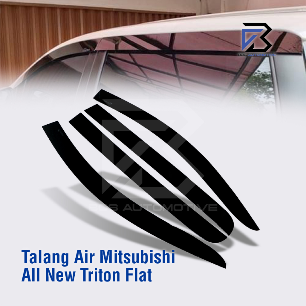 Talang Air Pintu untuk Mobil Mitsubishi All New Triton Double Cabin 2024 Model Flat Rata 4 Pintu - foto-produk-5