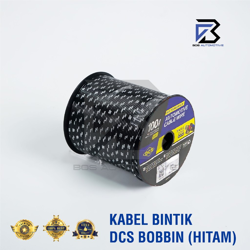 Kabel Bintik 1.5MM x 100M DCS Kabel Otomotif Body Mobil Motor Serabut Tembaga (BOBIN) - foto-variasi-1