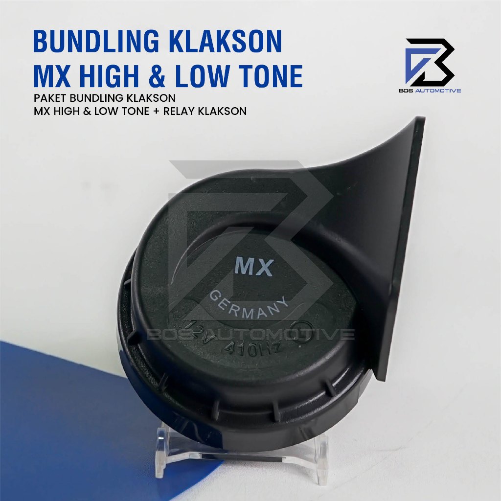 Klakson MX LT1128 Keong High Low Tone Set 12V + Kabel Relay Set Klakson Mobil Motor Fanfare Horn - foto-produk-3