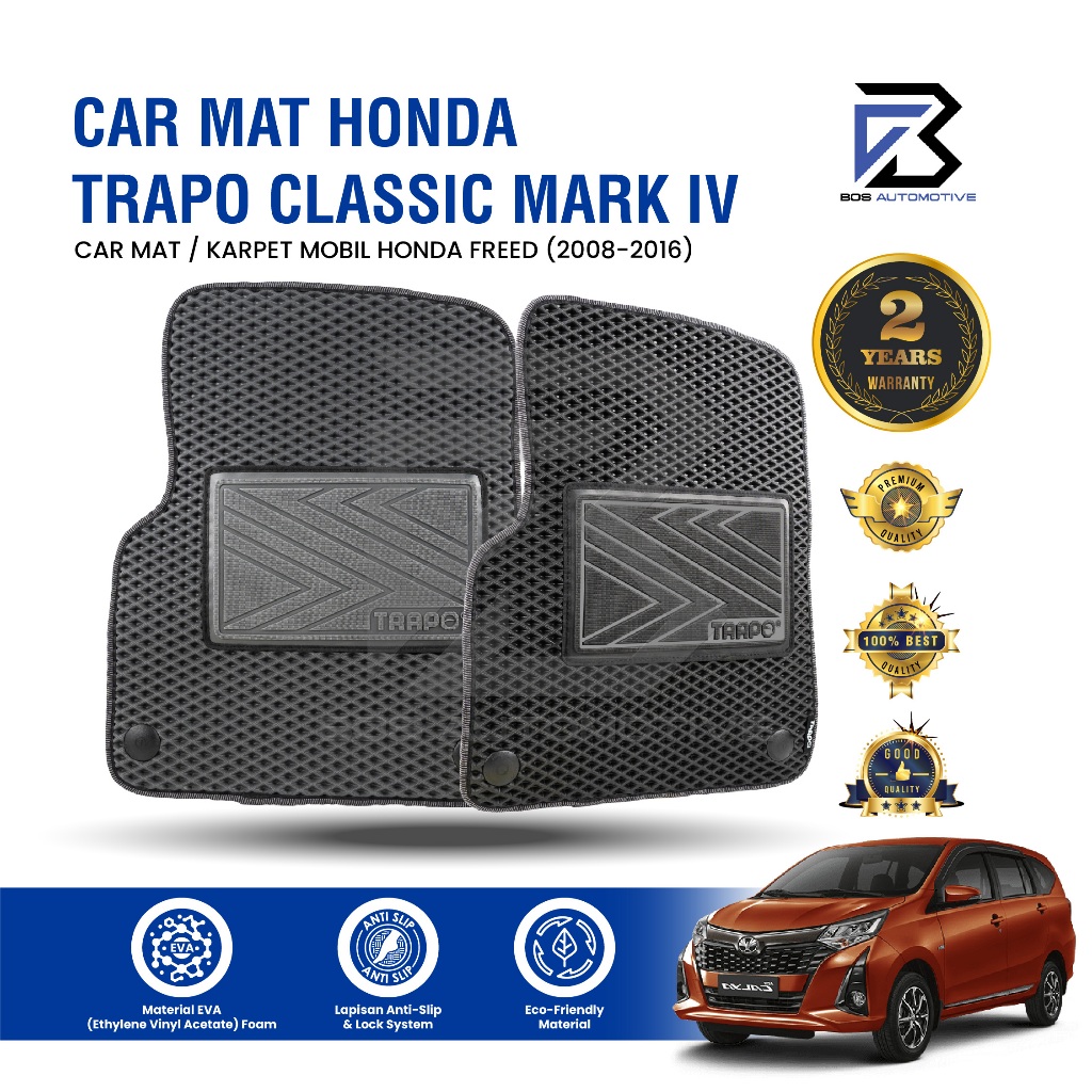 Karpet Mobil TOYOTA CALYA (2016 - Sekarang) Fullset Premium Anti Slip - Car Mats Trapo Classic Mark IV Original