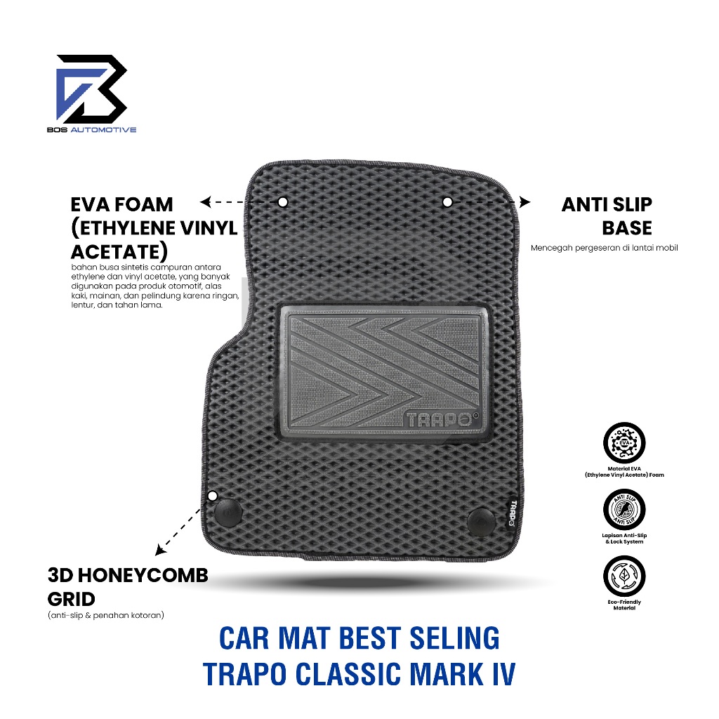 Karpet Mobil SUZUKI  GRAND VITARA (2023 - Sekarang) - Karpet Mobil Fullset Premium Anti Slip - Carmat Trapo Classic Mark IV Original - foto-produk-3