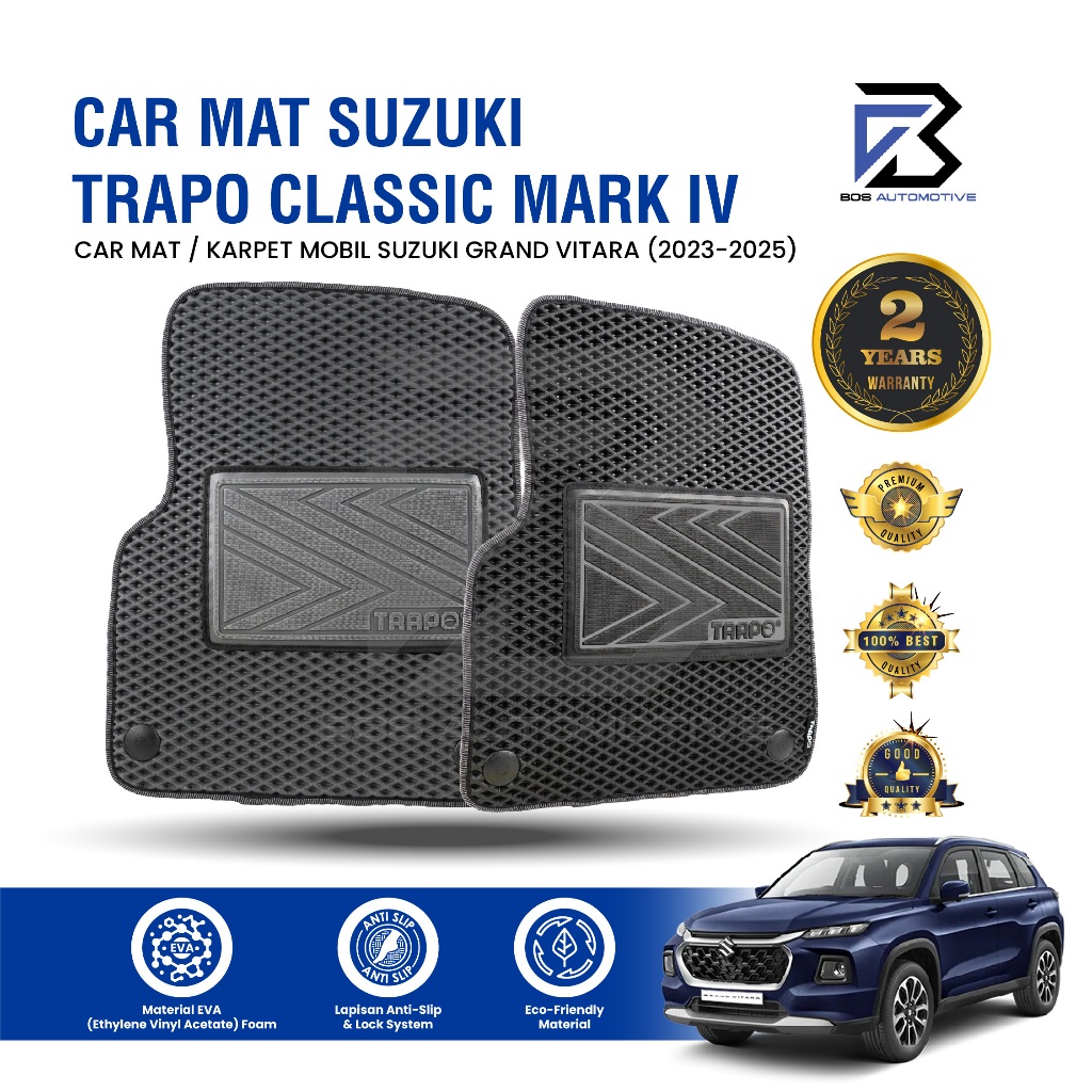 Karpet Mobil SUZUKI  GRAND VITARA (2023 - Sekarang) - Karpet Mobil Fullset Premium Anti Slip - Carmat Trapo Classic Mark IV Original