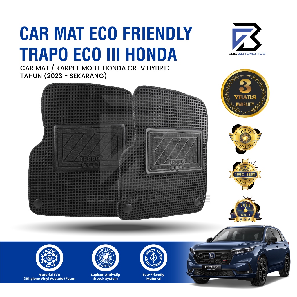 Karpet Mobil HONDA CRV CR-V HYBRID 2023 - Sekarang Car Mats Premium Trapo Eco III Original - foto-sampul