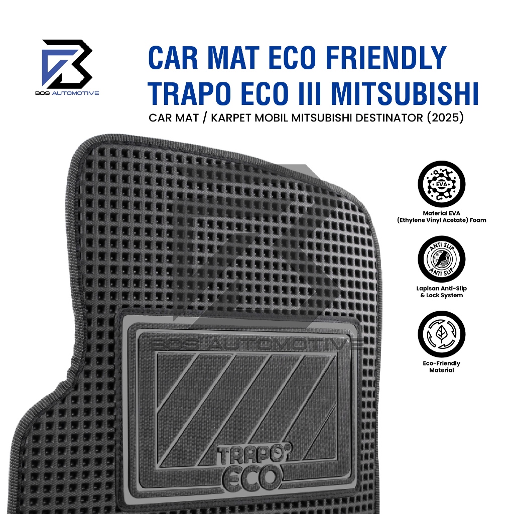 Karpet Mobil Mitsubishi Destinator (2025 - Sekarang) - Karpet Mobil Fullset Premium Anti Slip - Karpet Trapo Eco III Original - foto-produk-1