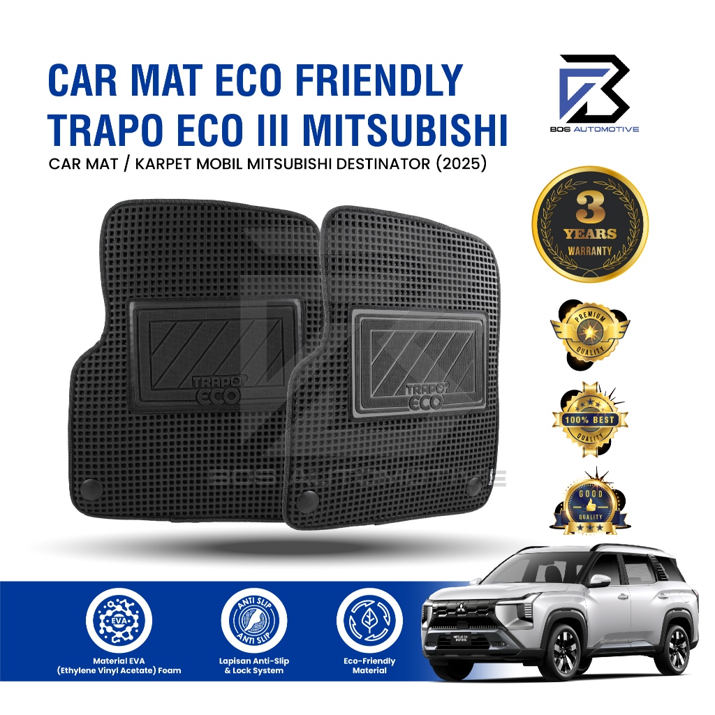 Karpet Mobil Mitsubishi Destinator (2025 - Sekarang) - Karpet Mobil Fullset Premium Anti Slip - Karpet Trapo Eco III Original