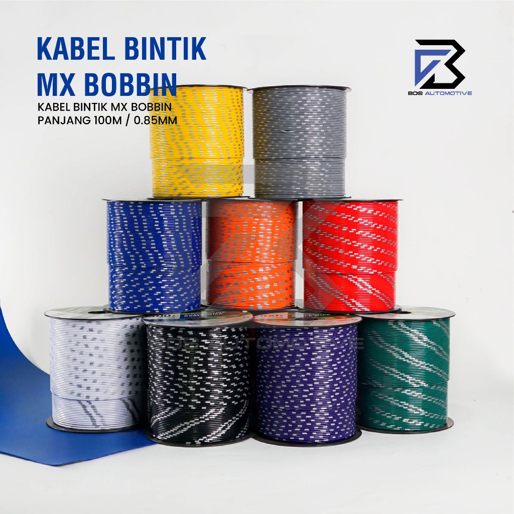 Kabel Bintik 0.85MM x 100M MX Cable Body Otomotif Mobil Motor Serabut Tembaga (BOBIN) - foto-produk-3