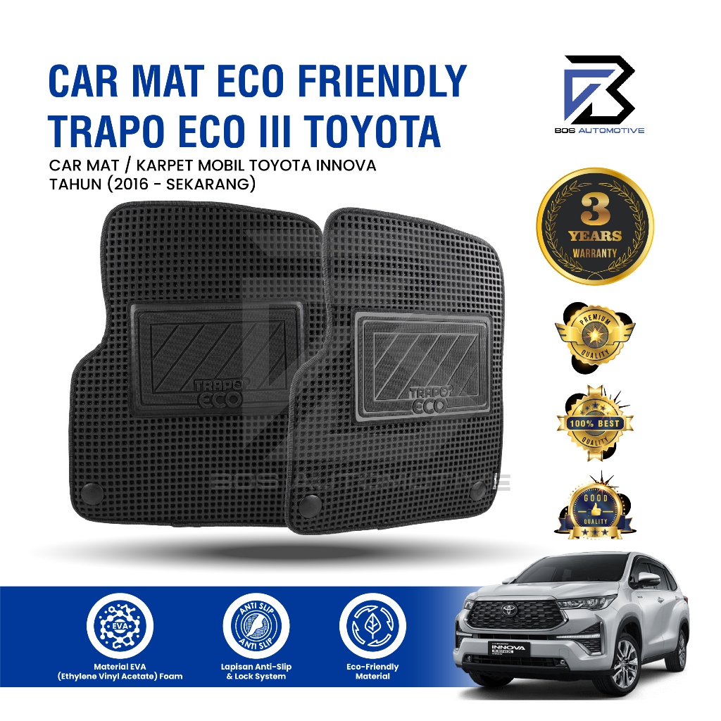 Karpet Mobil TOYOTA INNOVA 2016 - Sekarang Car Mats Premium Trapo Eco III Original