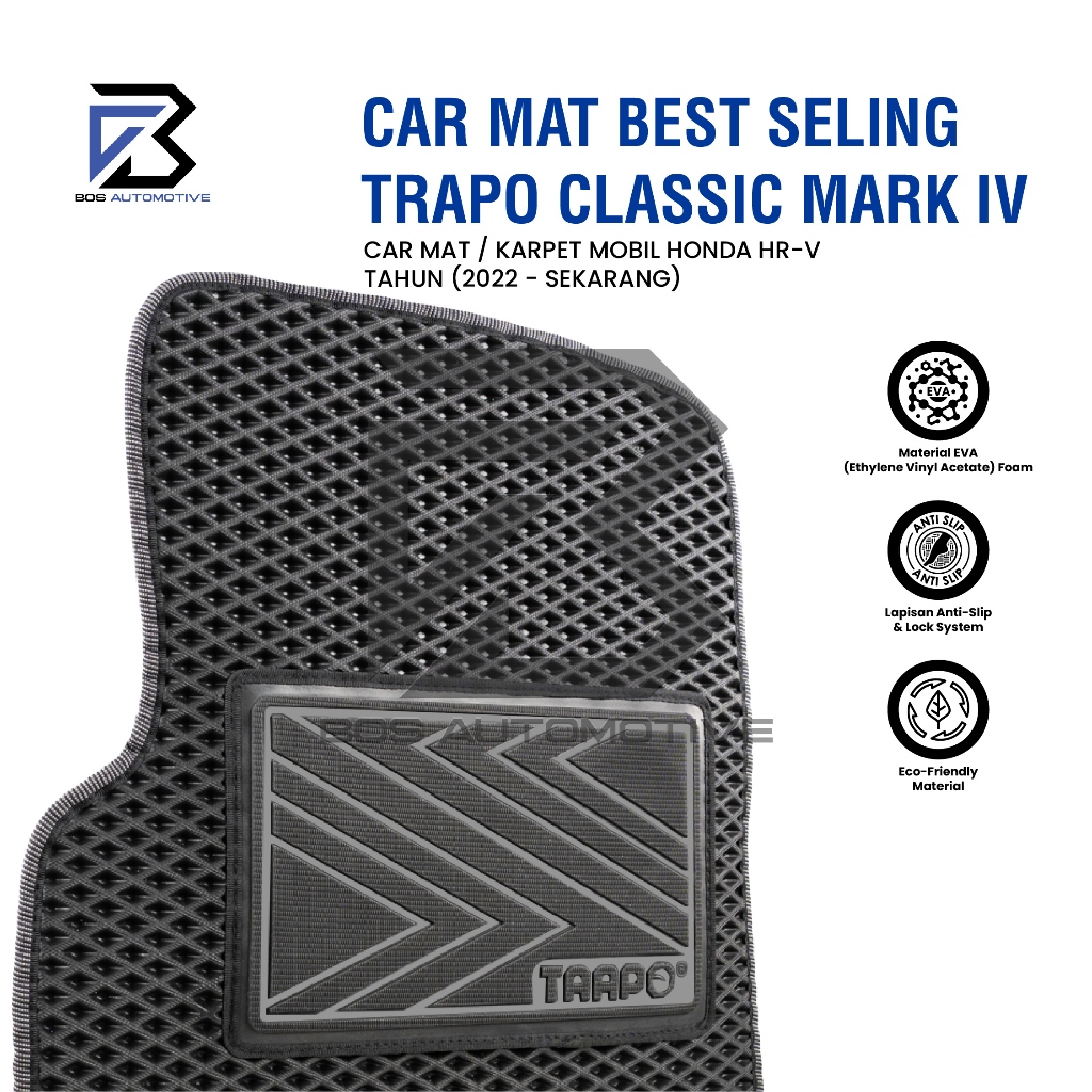 Karpet Mobil Honda HR-V (2022- Sekarang) Fullset Premium Anti Slip - Car Mats Classic Mark IV Original - foto-produk-1