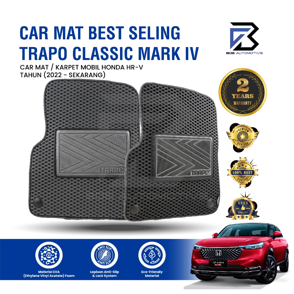Karpet Mobil Honda HR-V (2022- Sekarang) Fullset Premium Anti Slip - Car Mats Classic Mark IV Original