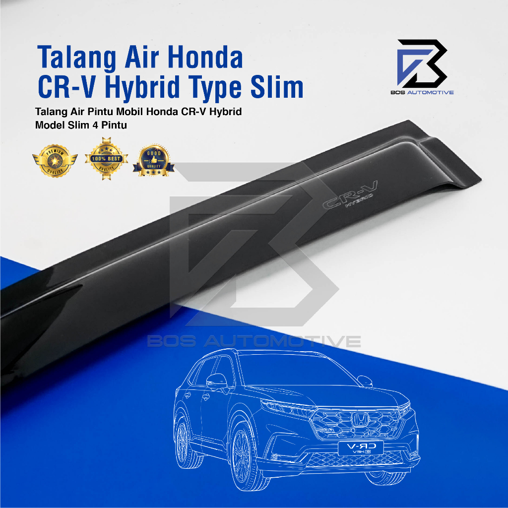Talang Air Pintu Mobil Honda CRV Hybrid 2024 Model Slim 4 Pintu