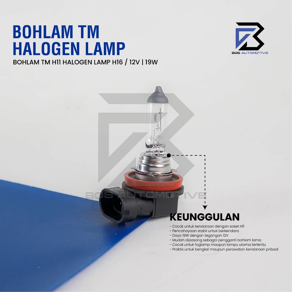 Bohlam TM H16 Halogen 12V 19W PGJ19-3 Lampu Mobil Foglamp Kabut Original - foto-produk-3