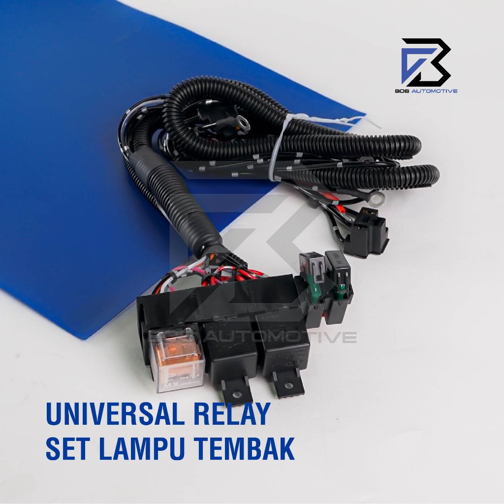 [COMPACT] Kabel Relay Set Lampu H4 Mobil DCS FH5 New 3 Relay 12v Untuk 2 Lampu Utama Mobil Universal - foto-produk-1